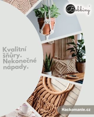 🧵✨ Macramé začíná u kvalitní šňůry ✨🧵 Chcete si vytvořit vlastní košíček, závěs na květiny nebo originální dekoraci? U nás...